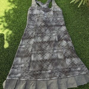 Black & White Patterned Racerback Athletic Dress by Soybu